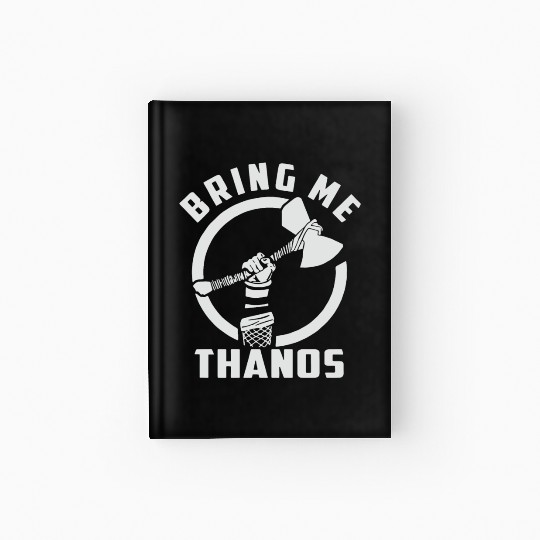 bring me Thanos stormbreaker black and white Hardcover Journal