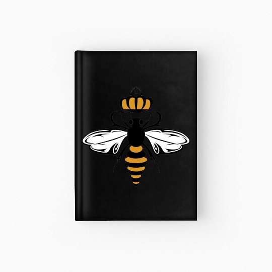 Queen Bee with Crown Motif Hardcover Journal