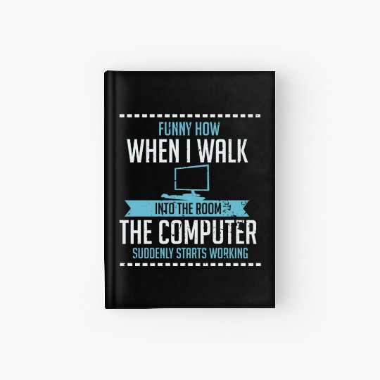 Funny Computer Geek Hardcover Journal: Tech Support I Software