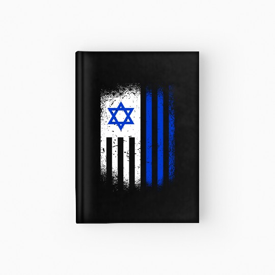 Israel Flags Design / Jerusalem Haifa Tel-Aviv Hardcover Journal