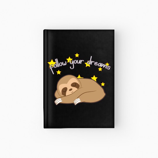Sloth Animal Hardcover Journal