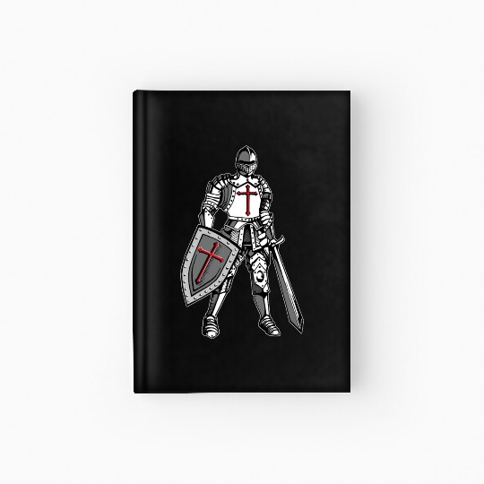 Knights Templar Crusader Cross Armor Hardcover Journal