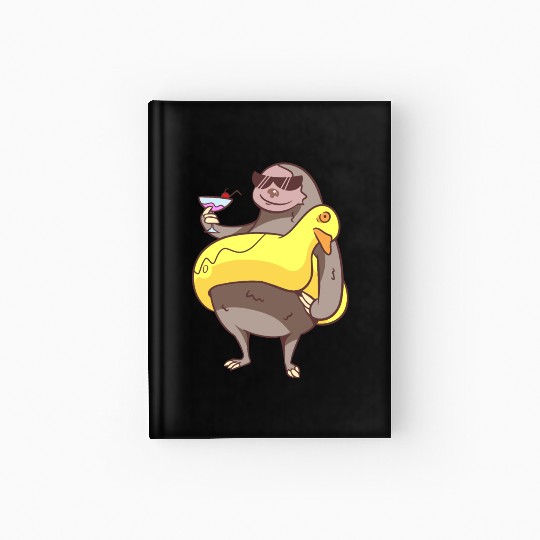 Summer Sloth Hardcover Journal