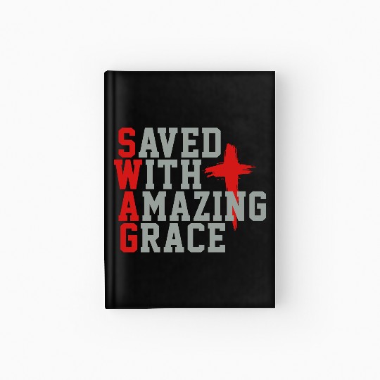 SWAG Cross, Christian, Faith, Jesus, Religion, God Hardcover Journal