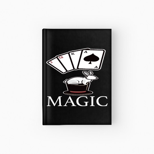 Magic Magic Magic Card Trick Hardcover Journal
