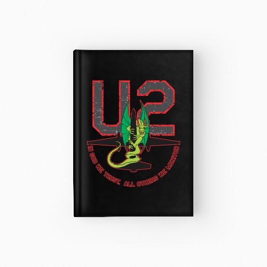 U-2 In God We Trust, All Others We Monitor Hardcover Journal