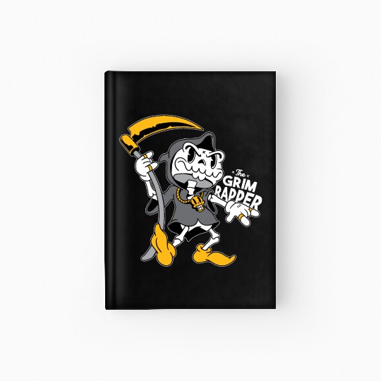The grim reaper Hardcover Journal funny the grim rapper