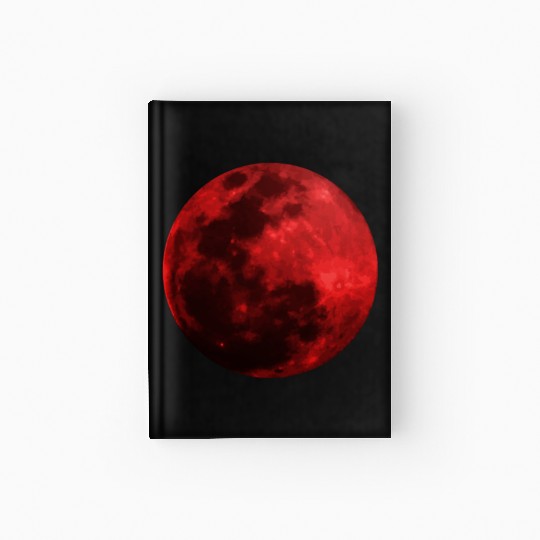 Blood Moon - Space - Graphic Realistic Hardcover Journal