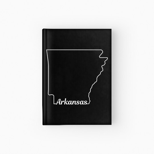 Arkansas State Pride USA Map Hardcover Journal
