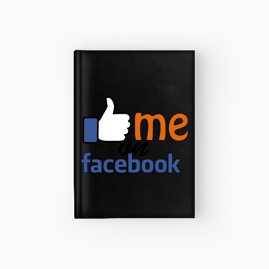 like me on facebook Hardcover Journal