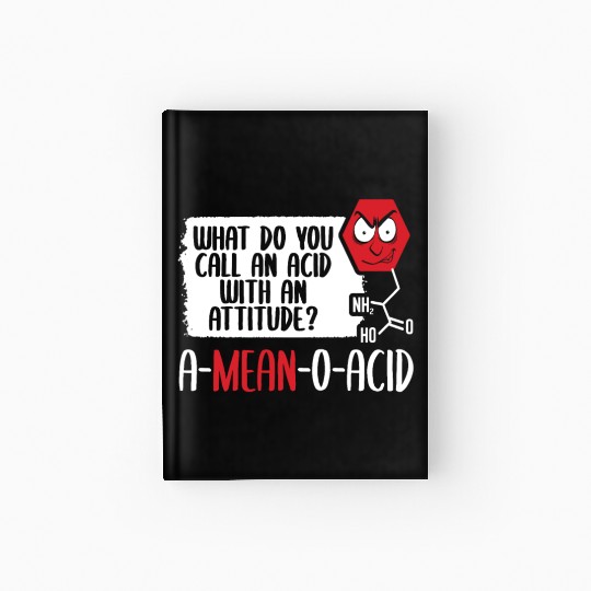 A Mean O Acid, Science Fiction Laboratory Science Hardcover Journal