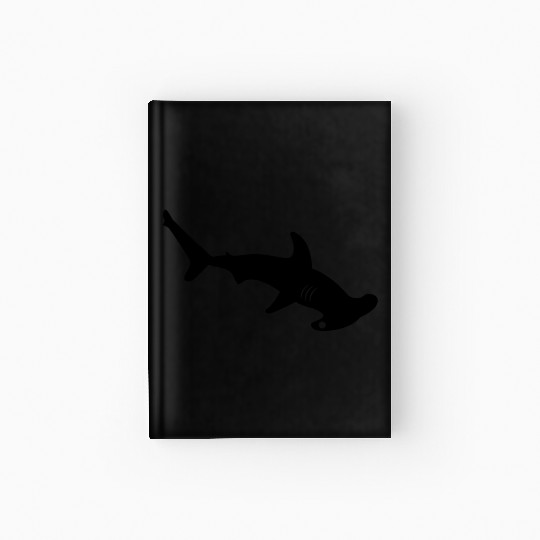 Silhouette design - Hammerhead Shark Hardcover Journal