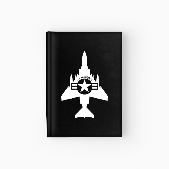 F-4 Phantom II Military Fighter Jet Airplane Hardcover Journal
