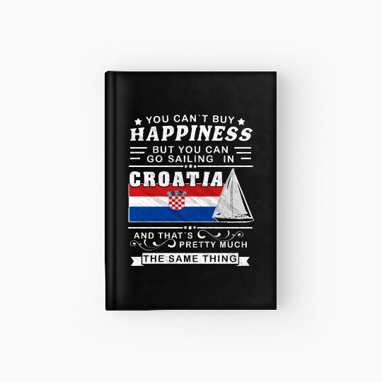 Croatia sailing, sailing ship Mediterranean gift Hardcover Journal