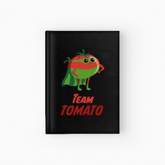 Team Tomato Vegetable vegan veggie Gardening Hardcover Journal