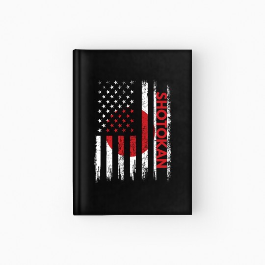 Shotokan Karate Martial Arts Training Japanese Fla Hardcover Journal