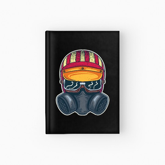 Hot Rod Drag Racing Racecar American Flag Design Hardcover Journal