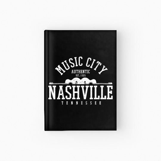 Nashville Music City Tennessee Country Music Gift Hardcover Journal