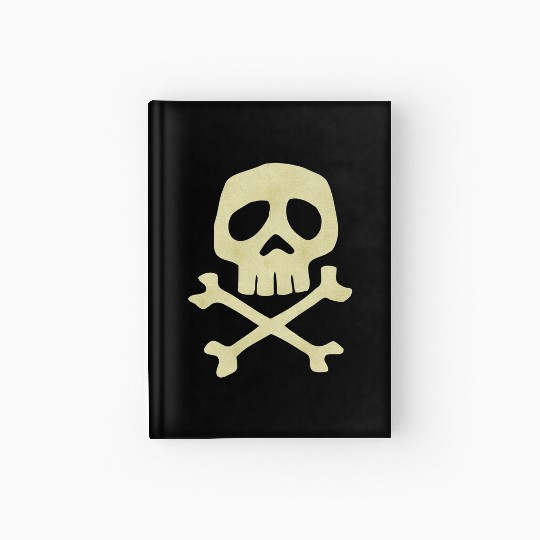 Misfits Style Captain Harlock Skull Crossbones Hardcover Journal