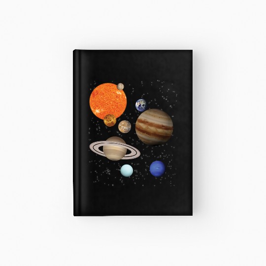 realistic Solar System planet Outer Space Explorer Hardcover Journal