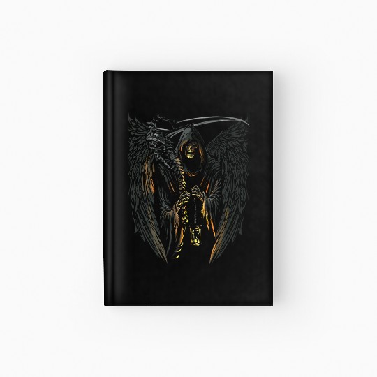 Scary Creepy Grim Reaper Halloween Party Costume Hardcover Journal