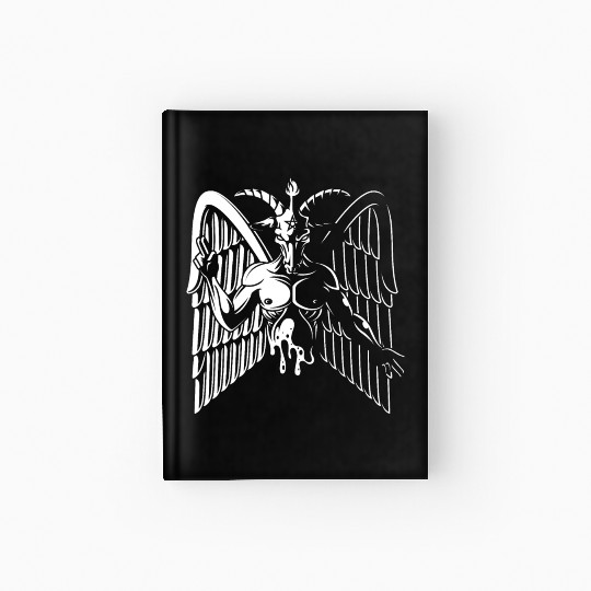 Dark Goat Baphomet - Satanic Lucifer Beelzebub Hardcover Journal
