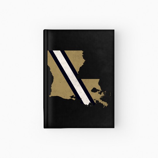 new orleans louisiana helmet stripe Hardcover Journal