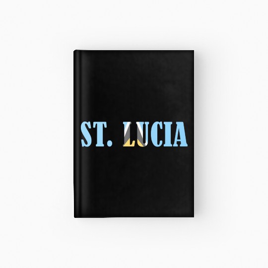 St Lucia flag Hardcover Journal