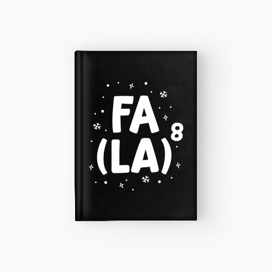 Fa La La Math Teacher Christmas Hardcover Journal Gift Idea