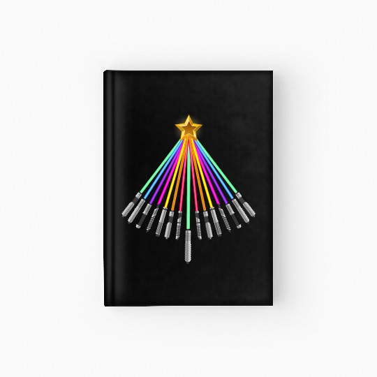 Lightsaber Christmas Tree Hardcover Journal