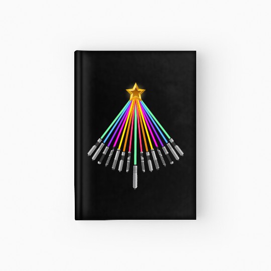 Lightsaber Christmas Tree Hardcover Journal