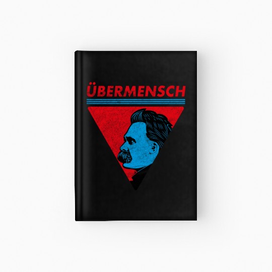 Vintage Übermensch Nietzsche Philosophy Nihilism Hardcover Journal