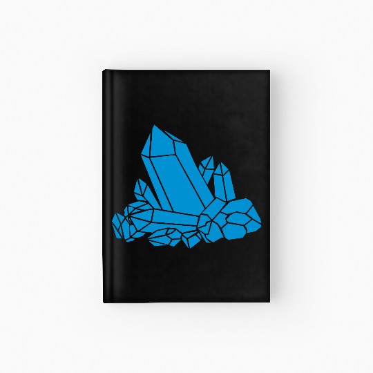 Blue crystal clipart Hardcover Journal