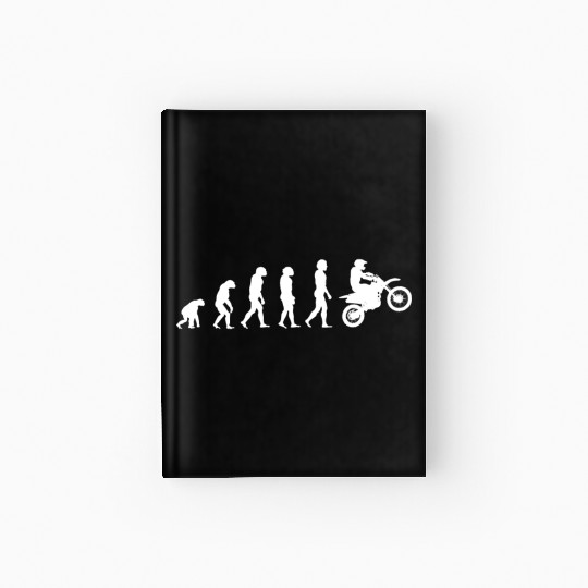 Dirt Bike Motocross Evolution Darwin Gift Hardcover Journal