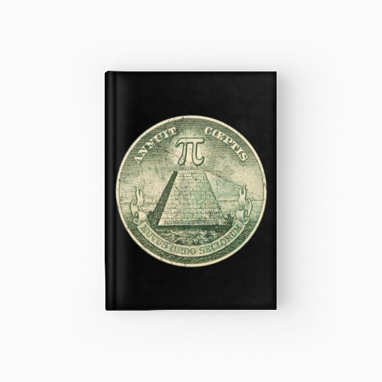 Illuminati Pi Great Seal 3.14 Pi Day Hardcover Journal