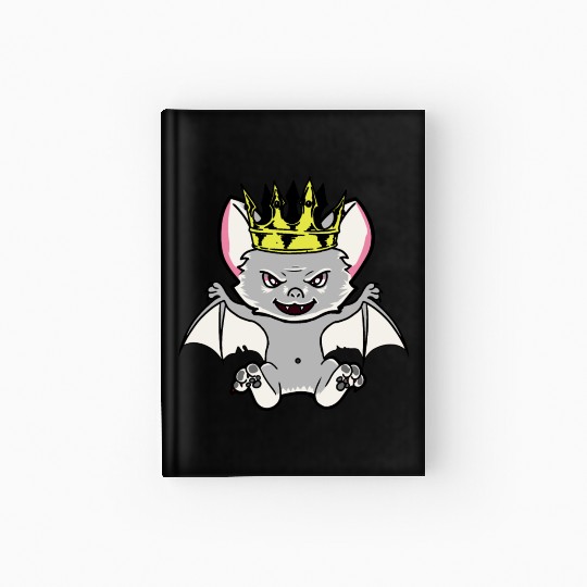 cute animals Halloween bat creepy Hardcover Journal