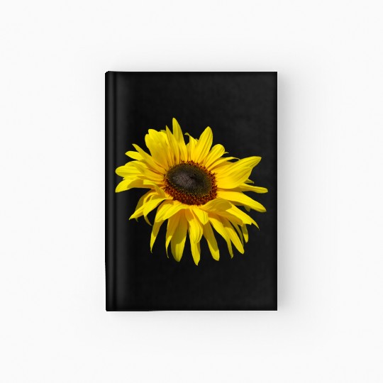 blooming sunflower sunflowers blooms flowers petal Hardcover Journal