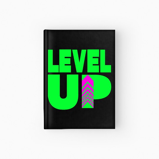 Level Up Neon Green Hardcover Journal