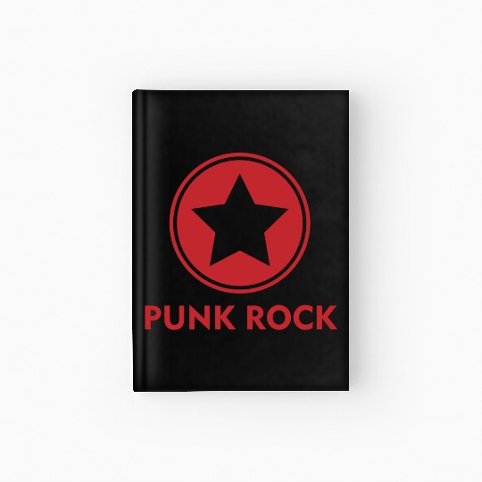 Punk rock Hardcover Journal star punk anarchy