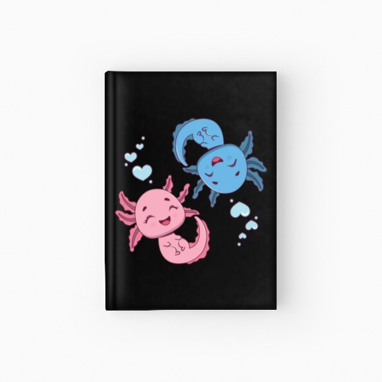 Sweet Axolotl Hardcover Journal