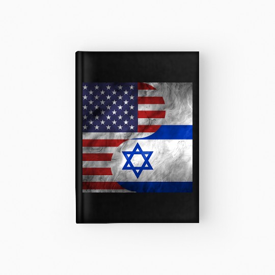 USA Israel Dual Yin Yang Flag Hardcover Journal