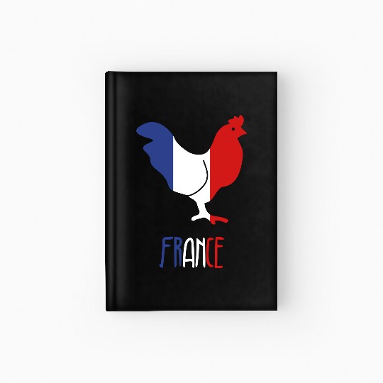 France - French - Frenchie Hardcover Journal