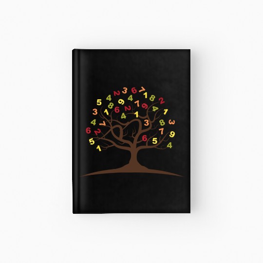 Tree Number Mathematics School Nerd Gift Hardcover Journal