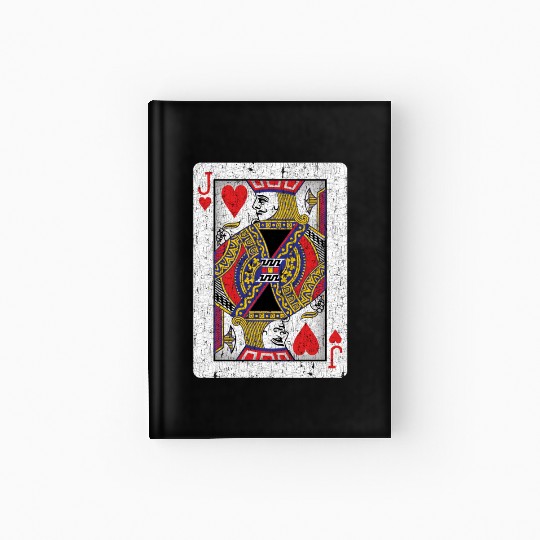 jack of hearts playing card Hardcover Journal