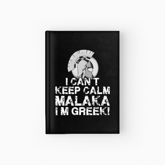 Greek Sparta Helmet Greece Malaka Hellas Hardcover Journal