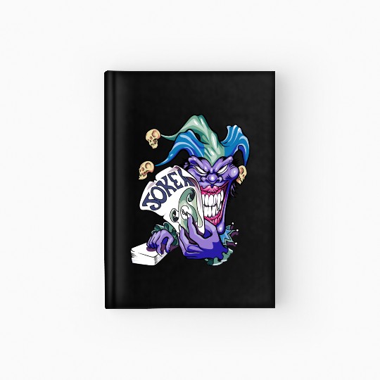 Joker with cards Hardcover Journal