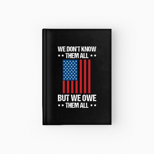 Memorial Day Veterans Day USA U.S. Army America Mi Hardcover Journal