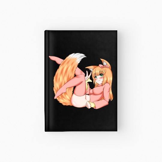 Foxy girl hen Manga Anime Waifu japanese sexy Hardcover Journal