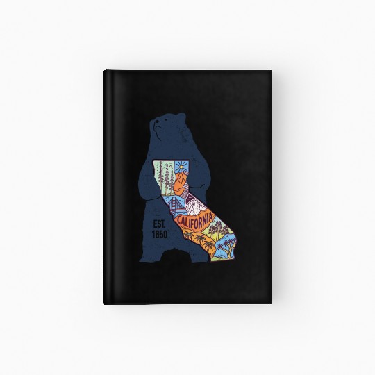 Vintage California Bear EST 1850 Hardcover Journal