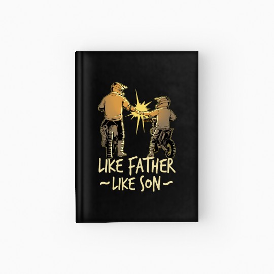 Dad Dirt Bike Out Motocross Gift Father And Son Hardcover Journal
